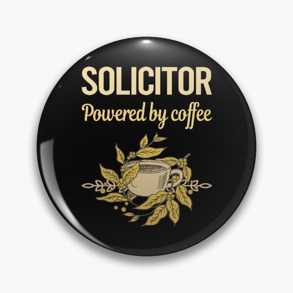 Item preview, Powered By Coffee Solicitor designed and sold by cossinulsesj.
