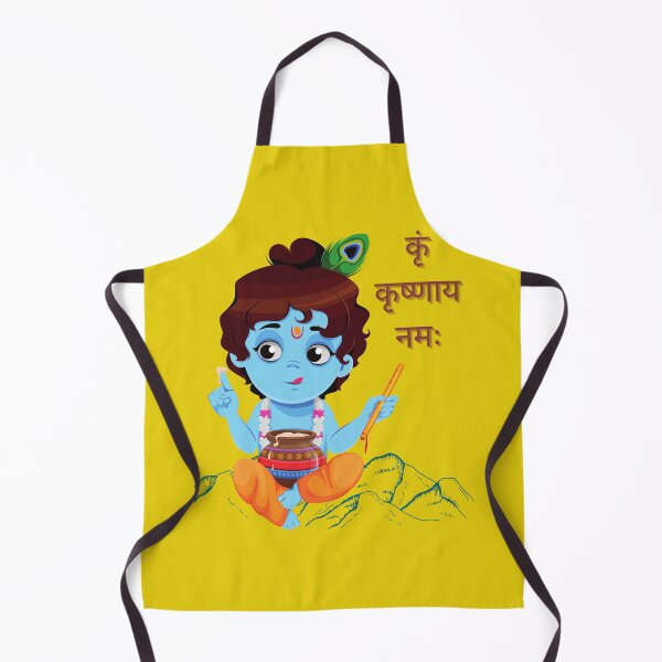 Item preview, कृं कृष्णाय नमः Natkhat Bal Gopal designed and sold by Quirky Dez.