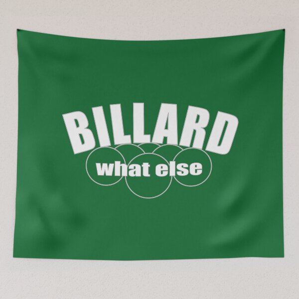 Item preview, Billiards what else, billiards motif for 10-ball, 9-ball and 8-ball pool players, billiards players designed and sold by ChrUzDesigner.