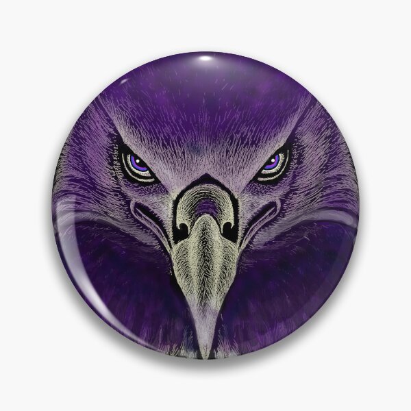 Item preview, AWESOME INTENSE EAGLE PORTRAIT purple designed and sold by THE AMERICAN TEEVANGELIST.