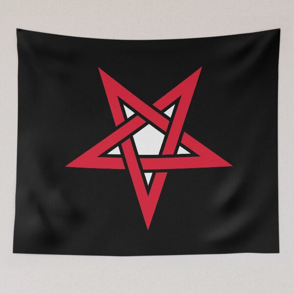 Item preview, Reverse Red Pentagram Satanic Satanism designed and sold by darknessjeff86.