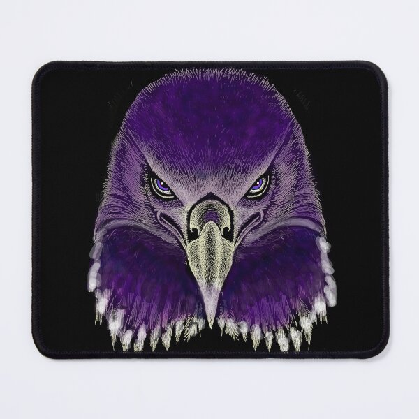 Item preview, AWESOME INTENSE EAGLE PORTRAIT purple designed and sold by THE AMERICAN TEEVANGELIST.