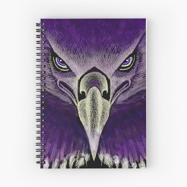 Item preview, AWESOME INTENSE EAGLE PORTRAIT purple designed and sold by THE AMERICAN TEEVANGELIST.