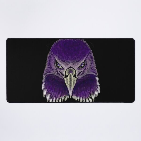 Item preview, AWESOME INTENSE EAGLE PORTRAIT purple designed and sold by THE AMERICAN TEEVANGELIST.