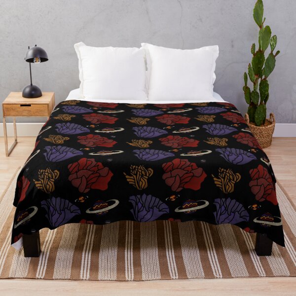 Item preview, Dark Space Flower Pattern designed and sold by Lucidesigns.