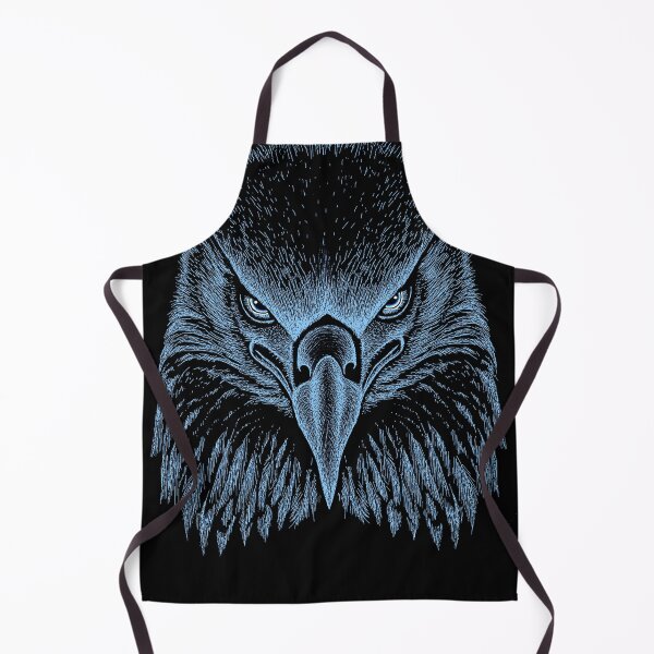Item preview, AWESOME INTENSE EAGLE PORTRAIT lt blue designed and sold by THE AMERICAN TEEVANGELIST.