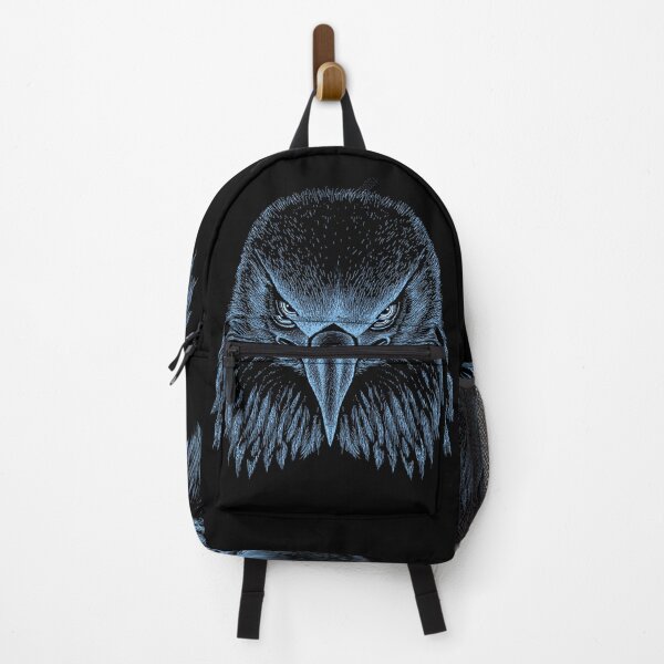 Item preview, AWESOME INTENSE EAGLE PORTRAIT lt blue designed and sold by THE AMERICAN TEEVANGELIST.