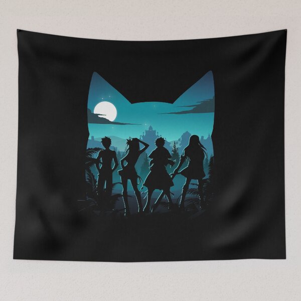 Item preview, Happy Silhouette Anime Fairy Gift Fan designed and sold by JasouiWalker.