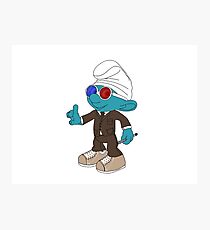 Tenth Doctor Smurf Photographic Print