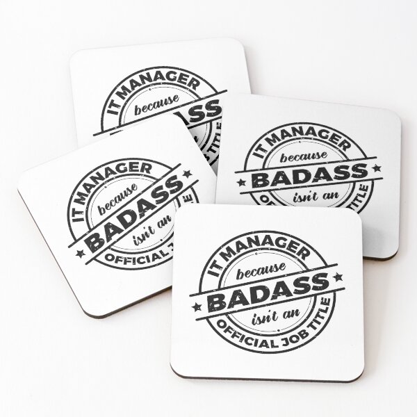 Item preview, IT Manager Because Badass Isnt An Official Job Title | IT Professional | Information Technology Science | Rough designed and sold by PerfectlySimple.