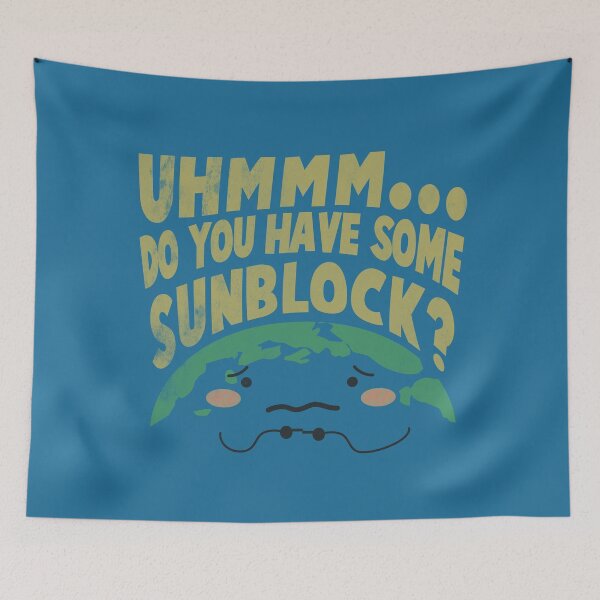 Item preview, Cute Sad Earth Wanting a Sunblock designed and sold by Freid.