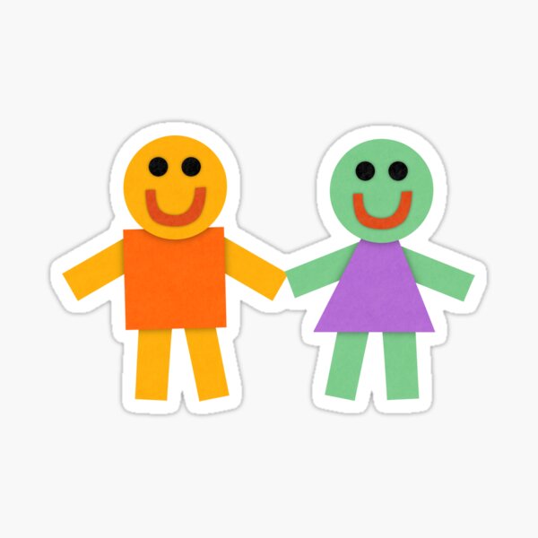 "Felt Friends" Sticker for Sale by NickKnacks Redbubble