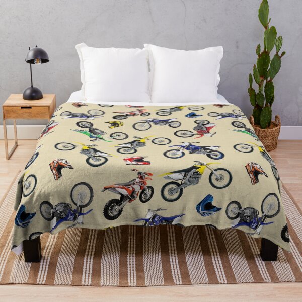 Item preview, Motocross Bikes And Helmets Pattern designed and sold by KeeleyEdwards47.