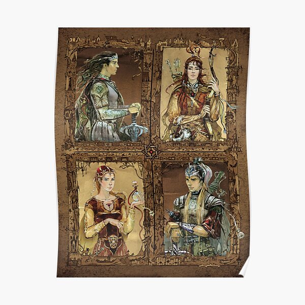 King of Narnia - Peter,Susan,Lucy,Edmund Poster