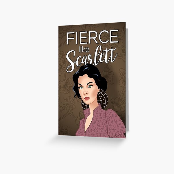 Heftig wie Scarlett Grußkarte