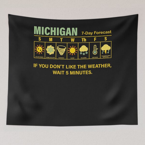 Item preview, Michigan 7 Day Forecast If You Don't Like The Weather designed and sold by ElizabethxJime.