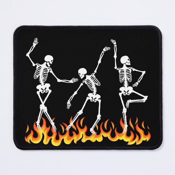 Item preview, Flame Dancer..  Halloween Skeletons dancing in flames designed and sold by Wonder & Whimsy.