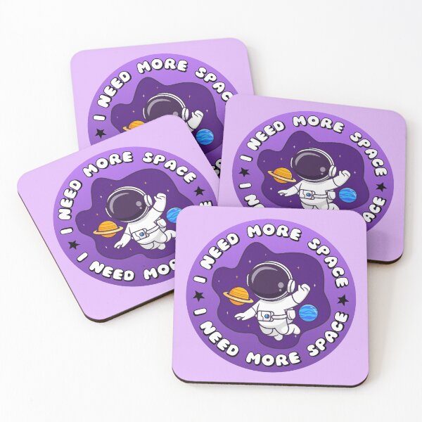 Item preview, I NEED MORE SPACE Astronaut Purple designed and sold by everything4eva.