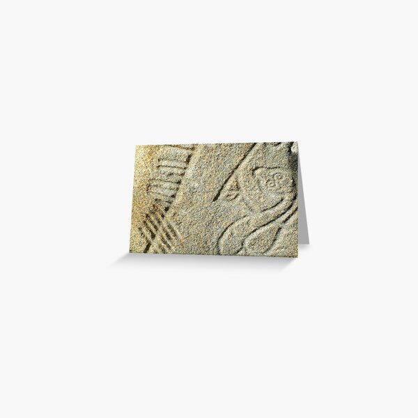 Brandsbutt Pictish stone Greeting Card
