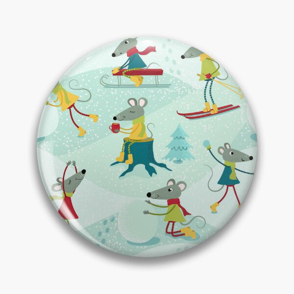 Item preview, Mouses Skiing Skating Pattern designed and sold by KeeleyEdwards47.