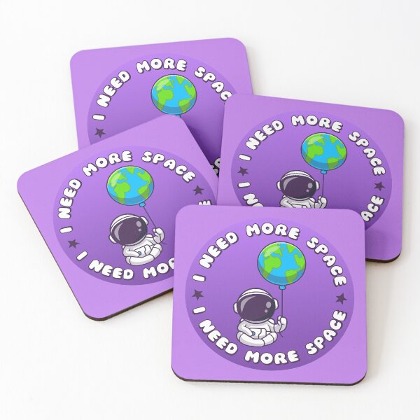 Item preview, I NEED MORE SPACE Astronaut Earth Balloon designed and sold by everything4eva.