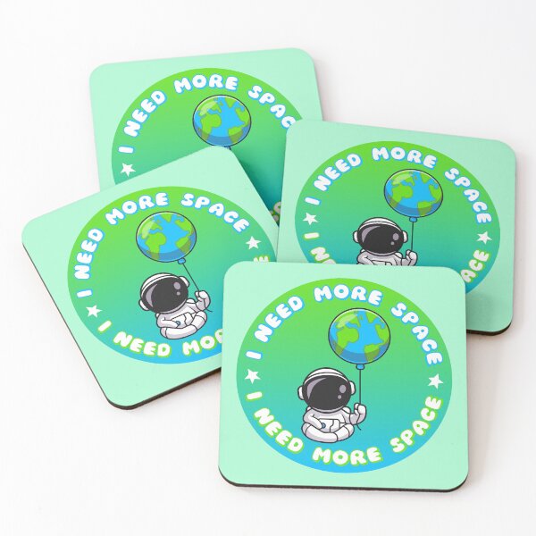 Item preview, I NEED MORE SPACE Astronaut Earth Balloon designed and sold by everything4eva.