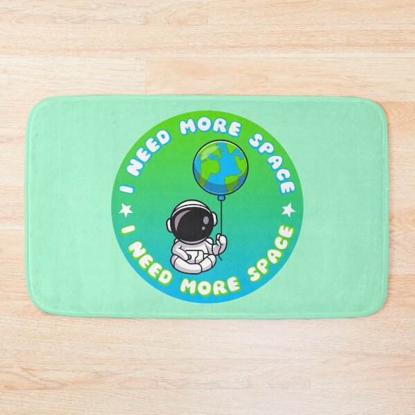 Item preview, I NEED MORE SPACE Astronaut Earth Balloon designed and sold by everything4eva.