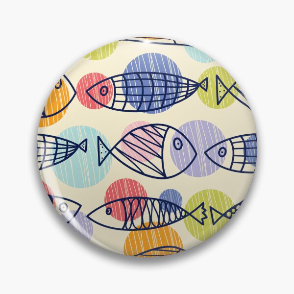 Item preview, Multicolor Fish Lines Pattern designed and sold by KeeleyEdwards47.