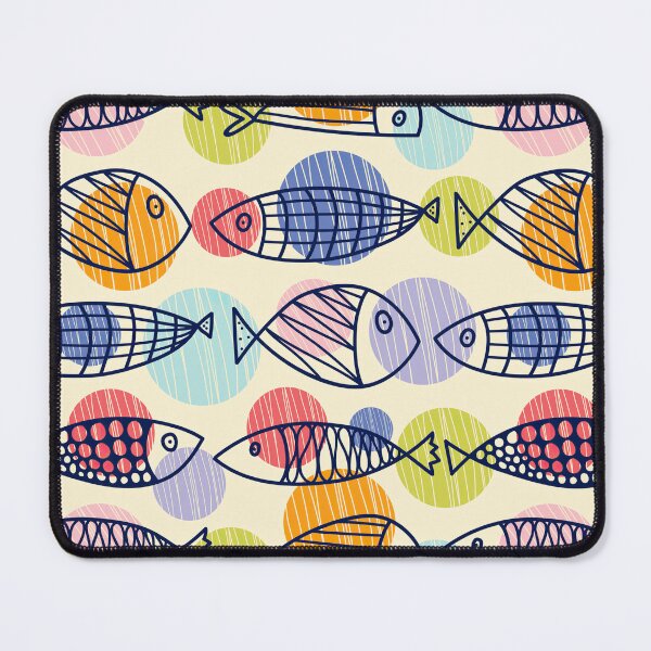 Item preview, Multicolor Fish Lines Pattern designed and sold by KeeleyEdwards47.