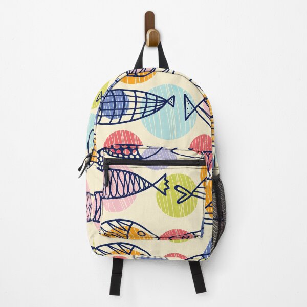 Item preview, Multicolor Fish Lines Pattern designed and sold by KeeleyEdwards47.