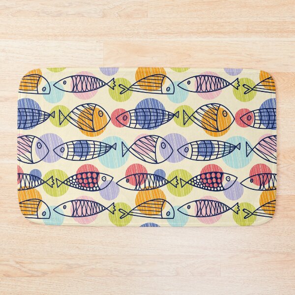 Item preview, Multicolor Fish Lines Pattern designed and sold by KeeleyEdwards47.