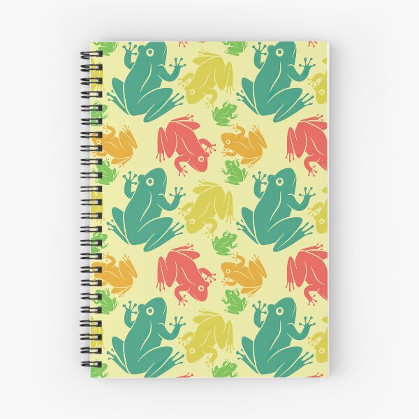 Item preview, Multicolor Frogs On Yellow Pattern designed and sold by KeeleyEdwards47.