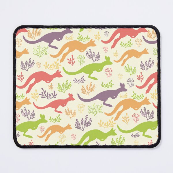 Item preview, Multicolor Kangaroo Plant Silhouettes Pattern designed and sold by KeeleyEdwards47.