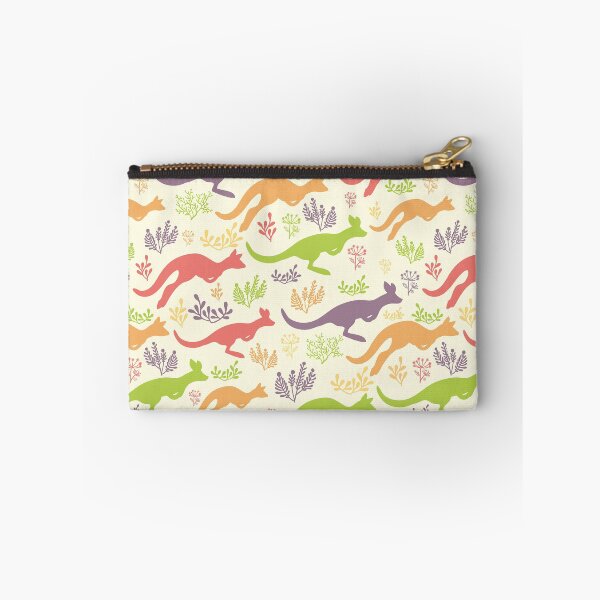 Item preview, Multicolor Kangaroo Plant Silhouettes Pattern designed and sold by KeeleyEdwards47.