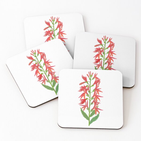 Item preview, Cardinal flower (Lobelia cardinalis) designed and sold by PAPERPLAN.