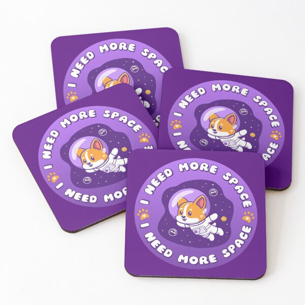 Item preview, I NEED MORE SPACE Astronaut Puppy Purple designed and sold by everything4eva.