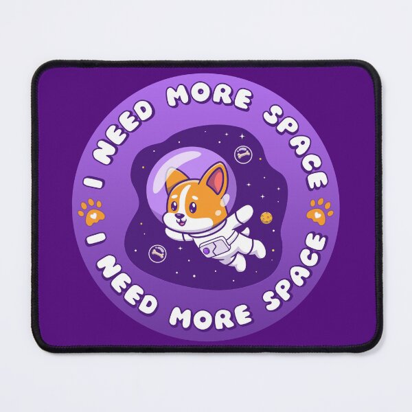 Item preview, I NEED MORE SPACE Astronaut Puppy Purple designed and sold by everything4eva.