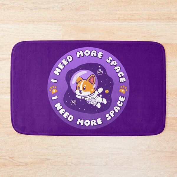 Item preview, I NEED MORE SPACE Astronaut Puppy Purple designed and sold by everything4eva.