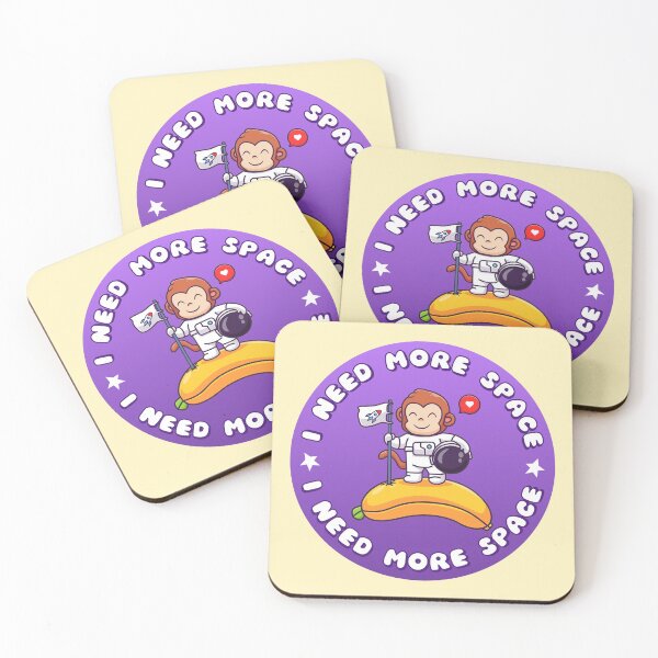 Item preview, I NEED MORE SPACE Astronaut Monkey designed and sold by everything4eva.