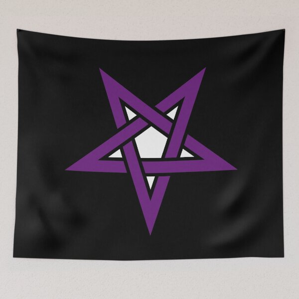 Item preview, Reverse Purple Pentagram Satanic Satanism designed and sold by darknessjeff86.