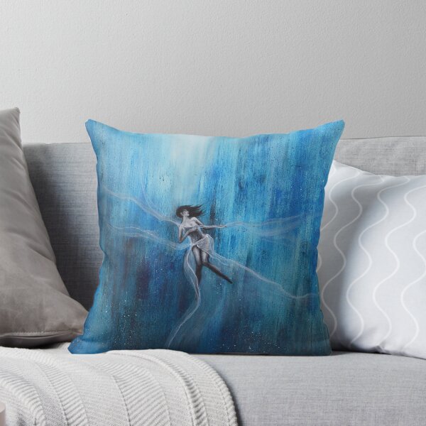 Artikelvorschau, Painting Quantum Metaverse Diving Girl Surf Girl Surreal entworfen und verkauft von MartynaDesign.