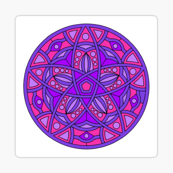 Circle Mandalas 20 (Style:5) Sticker