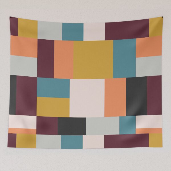 Item preview, Multi Colored Geometric Squares Pattern designed and sold by quarantine81.