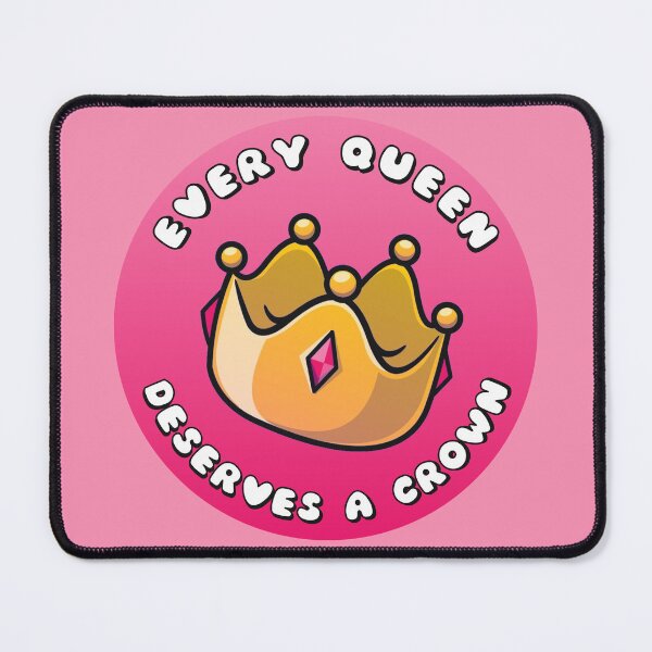 Item preview, Every Queen Deserves A Crown Rose Quartz designed and sold by everything4eva.