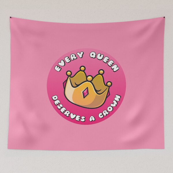 Item preview, Every Queen Deserves A Crown Rose Quartz designed and sold by everything4eva.