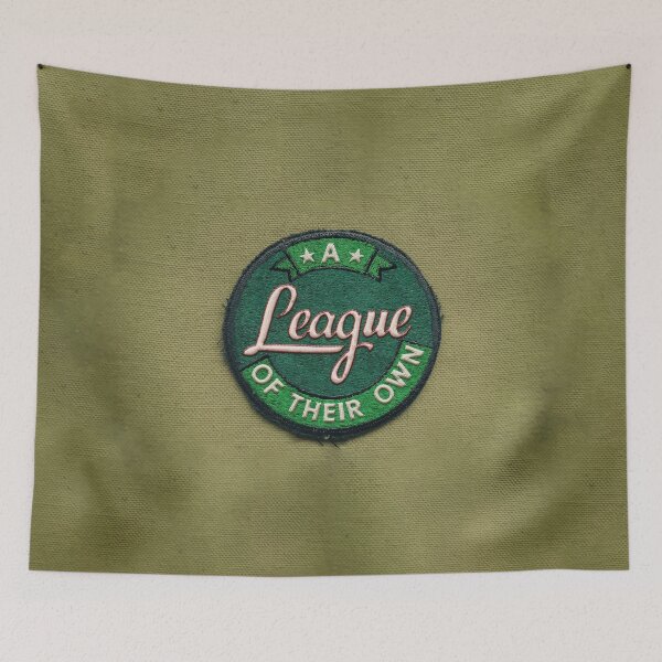 Item preview, A League Of Their Own patch (green) designed and sold by RainbowCraft.