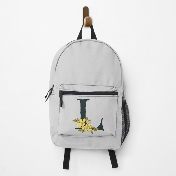 Item preview, Yellow floral L monogram designed and sold by Coffee Lifestyle.
