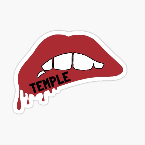 Temple Lips Sticker