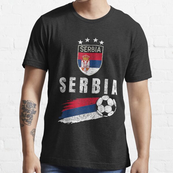 Serbia Soccer Fans Jersey - Serbian Flag Football T-Shirt