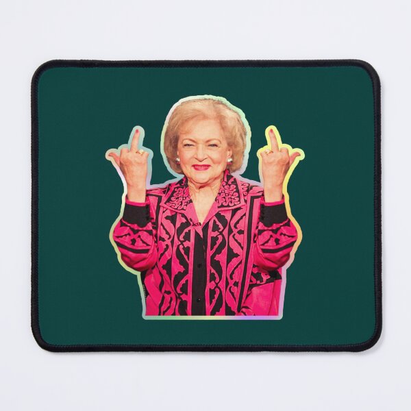 Item preview, Betty White Middle Finger, Funny Two Middle Fingers   designed and sold by AmandaNewton3.